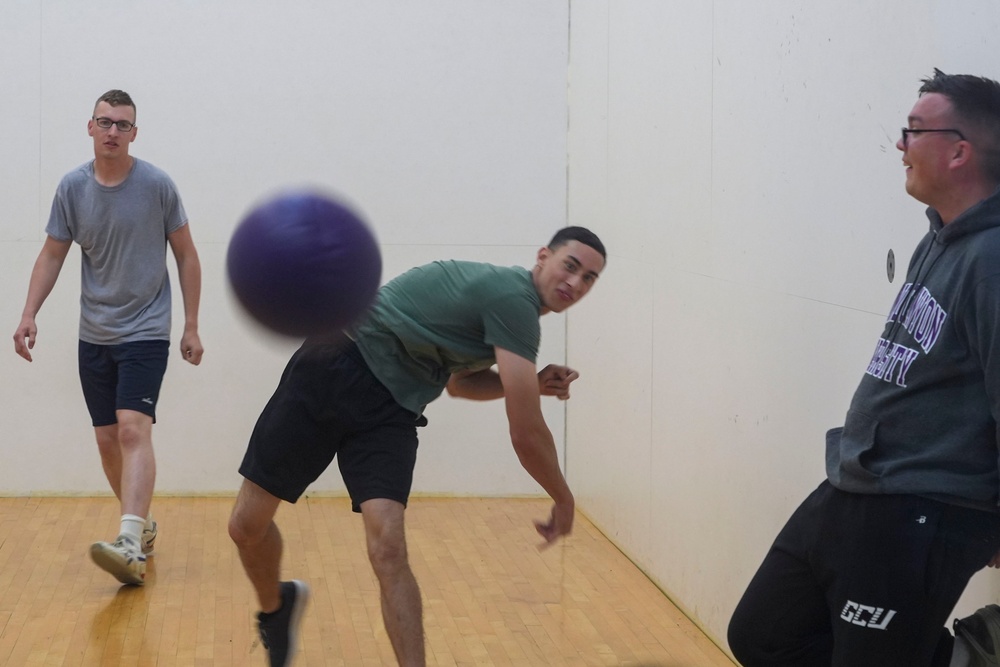 Marine Corps Warfighting Laboratory/Futures Directorate Dodgeball Physical Training Session