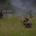 Charlie Co. of the 1-167th Infantry Regiment assaults an enemy position