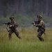 Charlie Co. of the 1-167th Infantry Regiment assaults an enemy position
