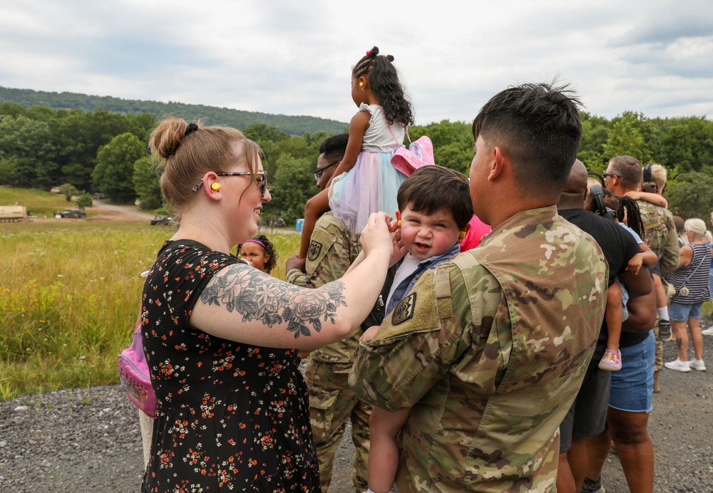 1-109th Field Artillery hosts family day at Fort Indiantown Gap