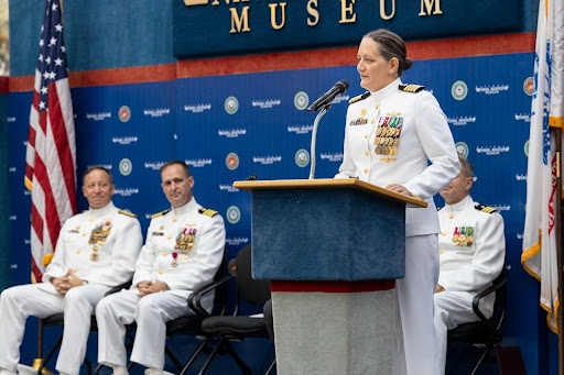 Center for Information Warfare Training Conducts Change of Command
