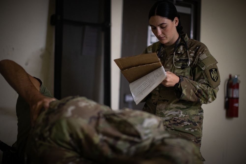 Combat Medics in the 129th MCAS are pushed to the limits during nonstop 24 hour training