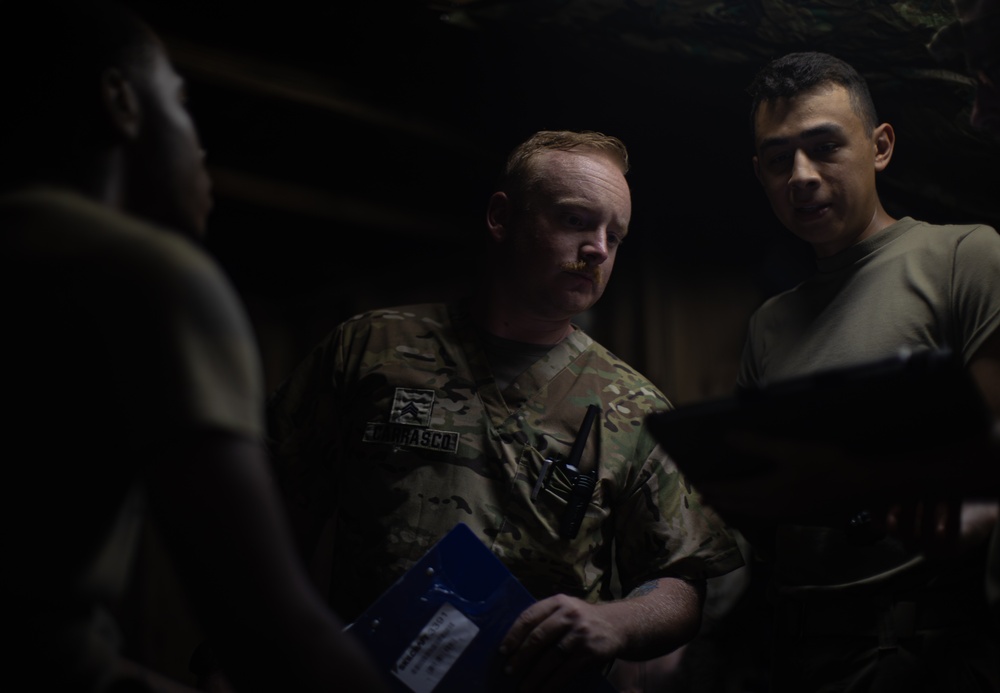 Combat Medics in the 129th MCAS are pushed to the limits during nonstop 24 hour training