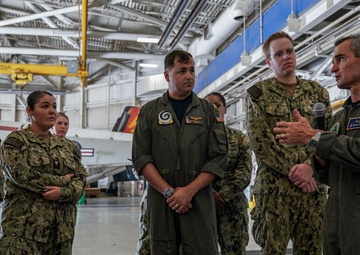 Vice Adm. Doug Perry visits VAW 123