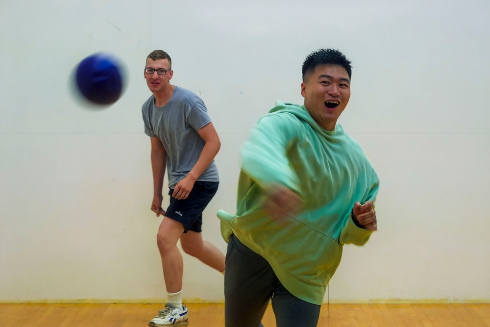 Marine Corps Warfighting Laboratory/Futures Directorate Dodgeball Physical Training Session