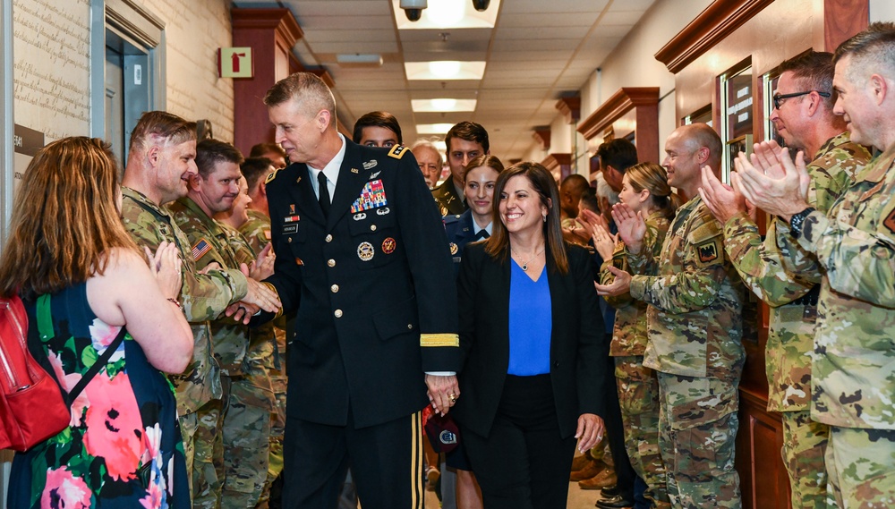 29th Chief of the National Guard Bureau Army Gen. Daniel Hokanson Clap Out Ceremony