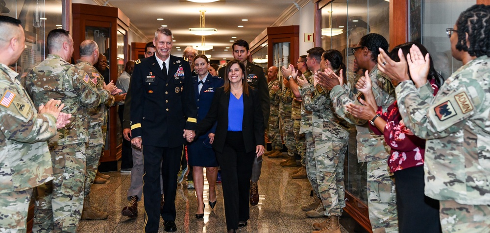 29th Chief of the National Guard Bureau Army Gen. Daniel Hokanson Clap Out Ceremony