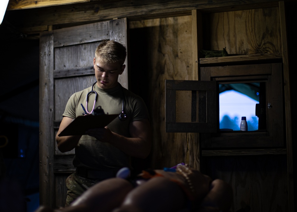 Combat Medics in the 129th MCAS are pushed to the limits during nonstop 24 hour training