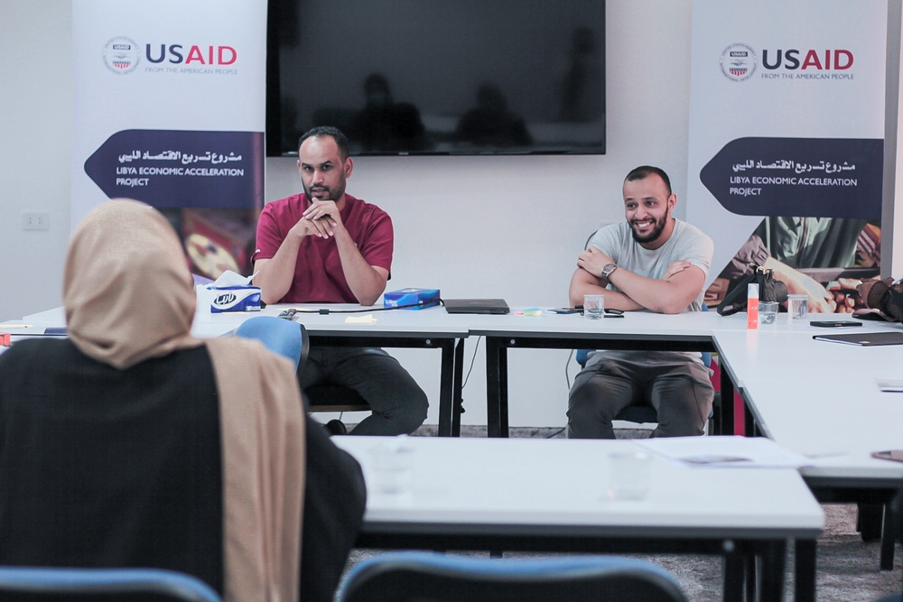 Libya Economic Acceleration Project provides marketing training to entrepreneurs in southern Libya to help them expand their businesses.