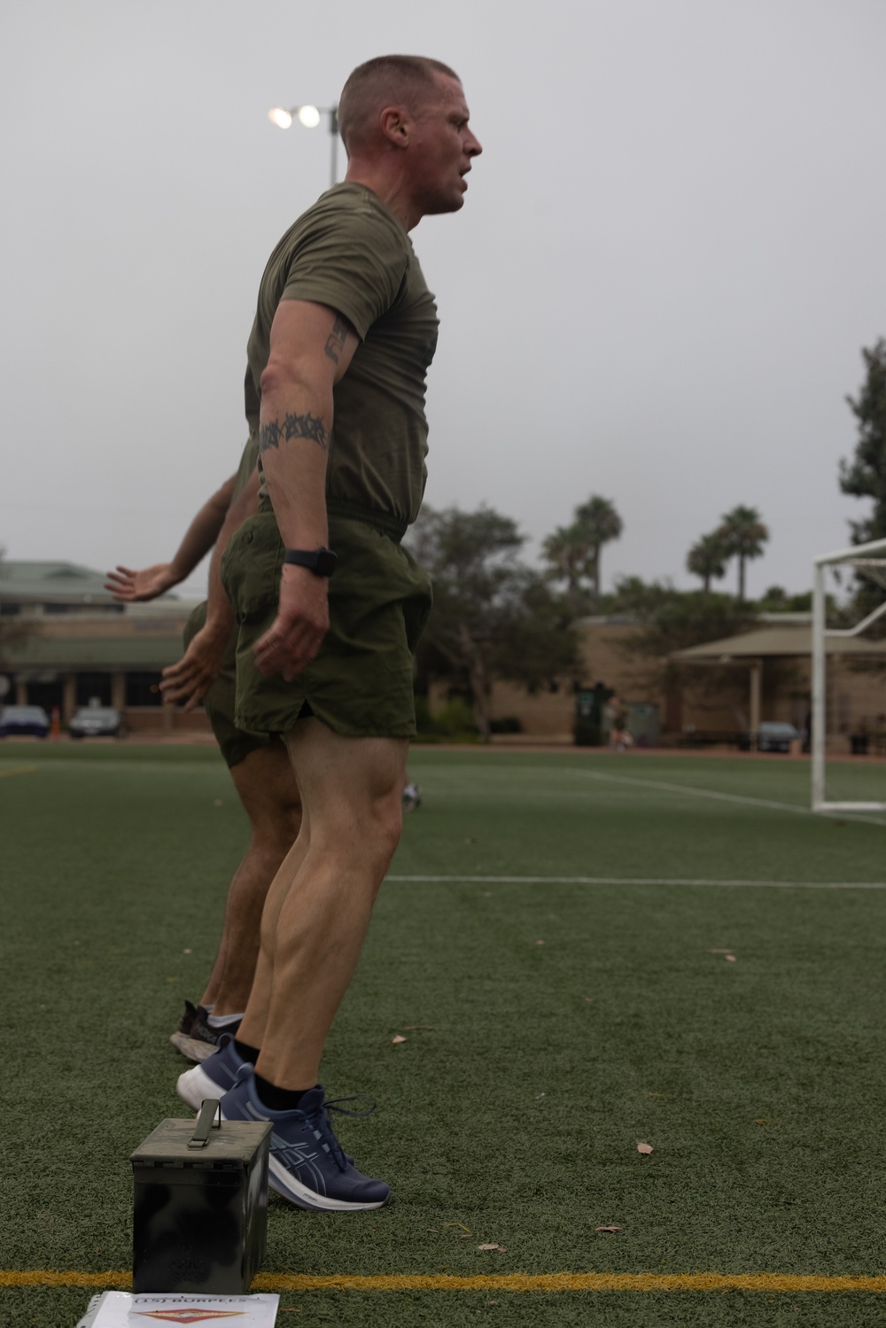 3rd MAW Commanding General and Sergeant Major train with Corporals Course