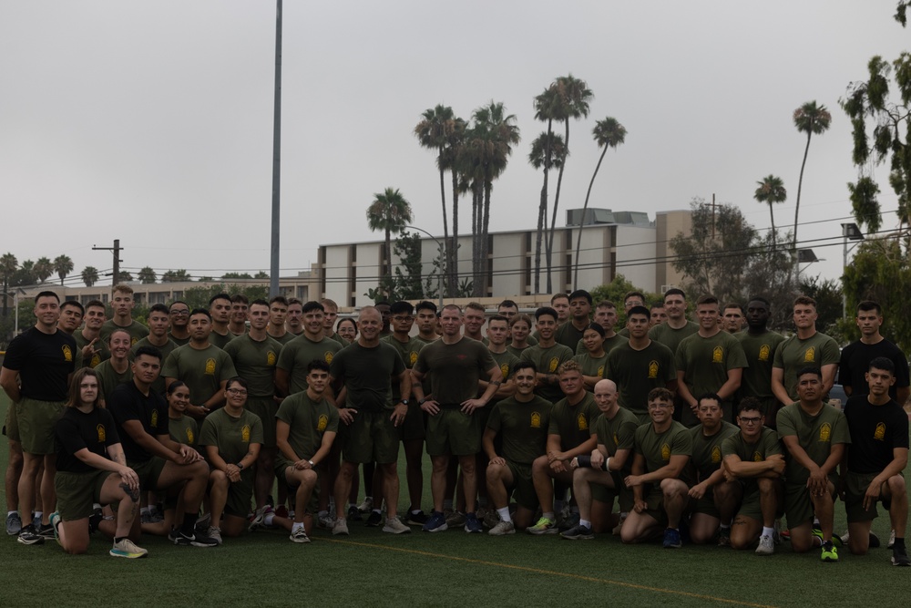 3rd MAW Commanding General and Sergeant Major train with Corporals Course