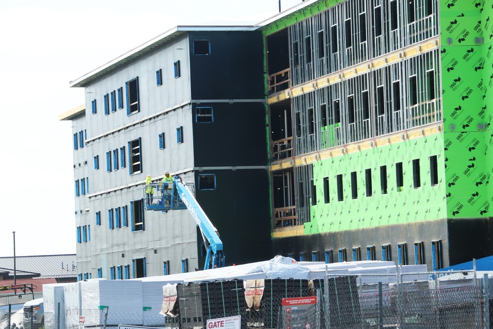 July 2024 barracks construction operations at Fort McCoy