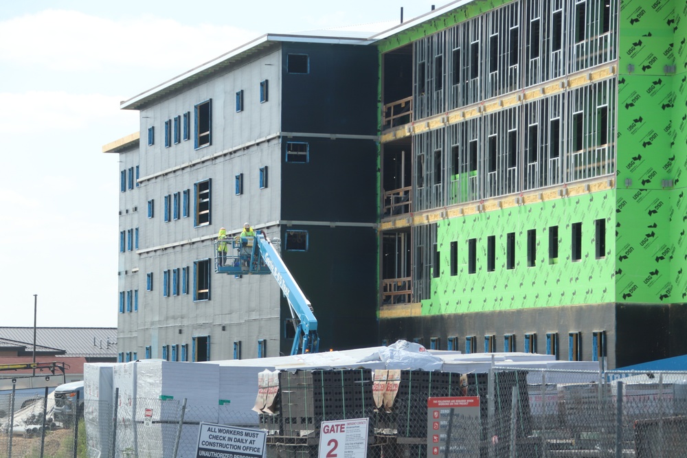 July 2024 barracks construction operations at Fort McCoy