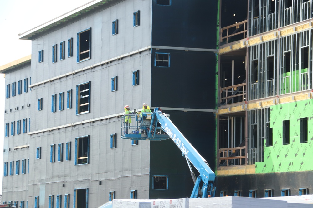 July 2024 barracks construction operations at Fort McCoy