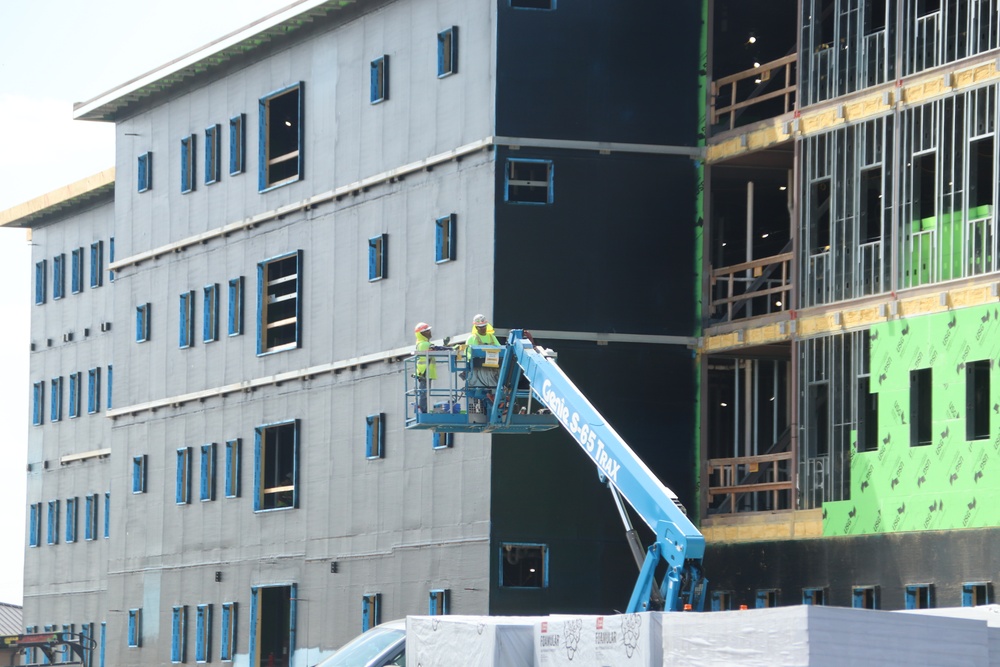 July 2024 barracks construction operations at Fort McCoy