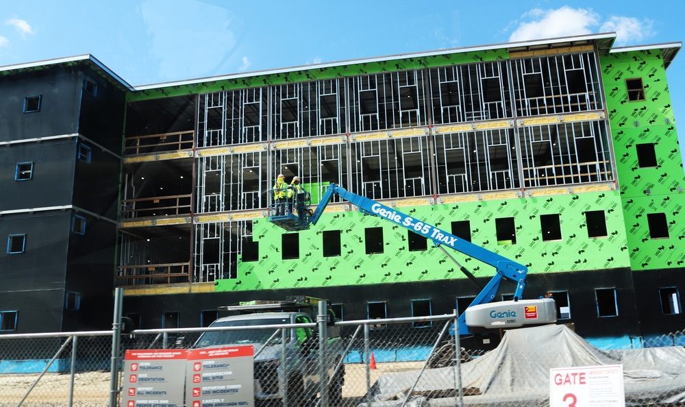 July 2024 barracks construction operations at Fort McCoy