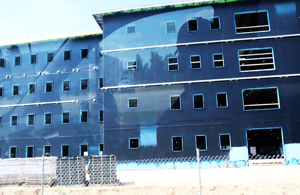 July 2024 barracks construction operations at Fort McCoy