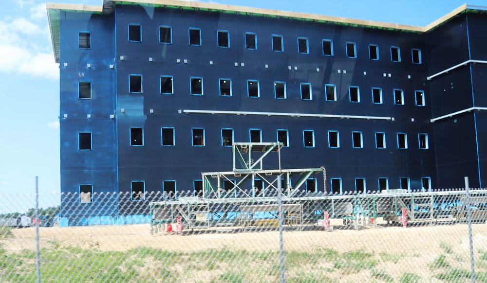 July 2024 barracks construction operations at Fort McCoy