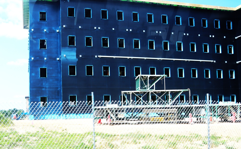 July 2024 barracks construction operations at Fort McCoy