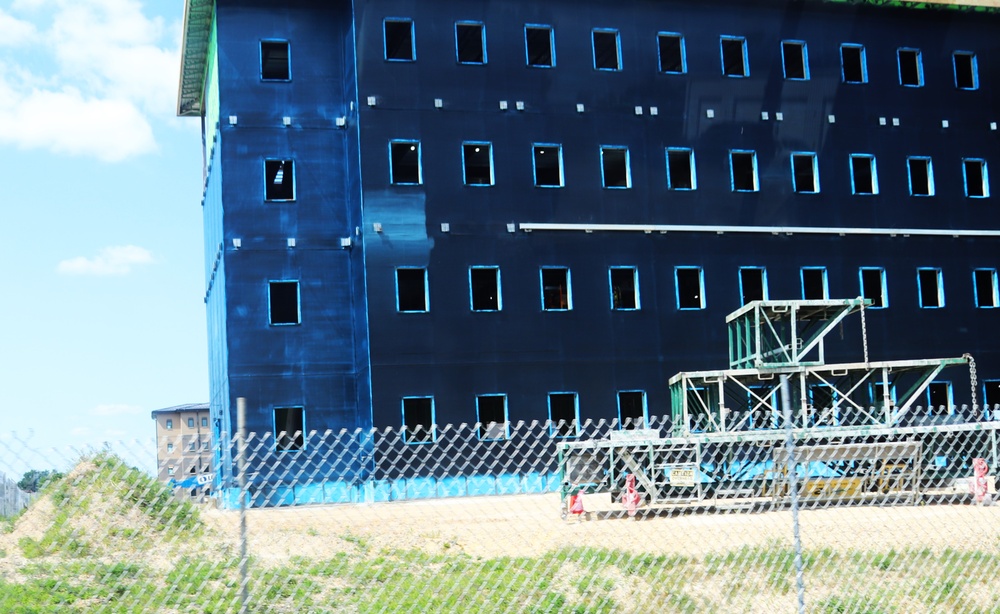 July 2024 barracks construction operations at Fort McCoy