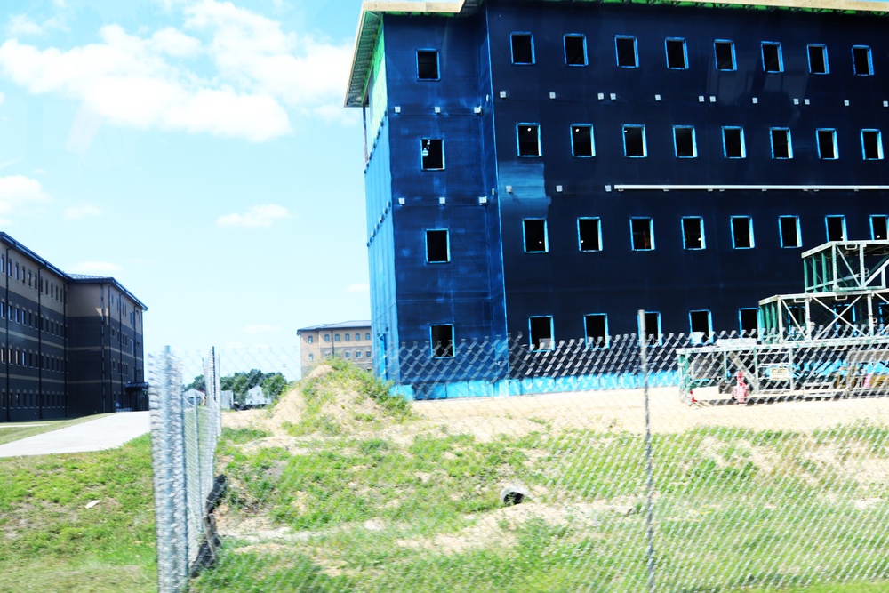 July 2024 barracks construction operations at Fort McCoy