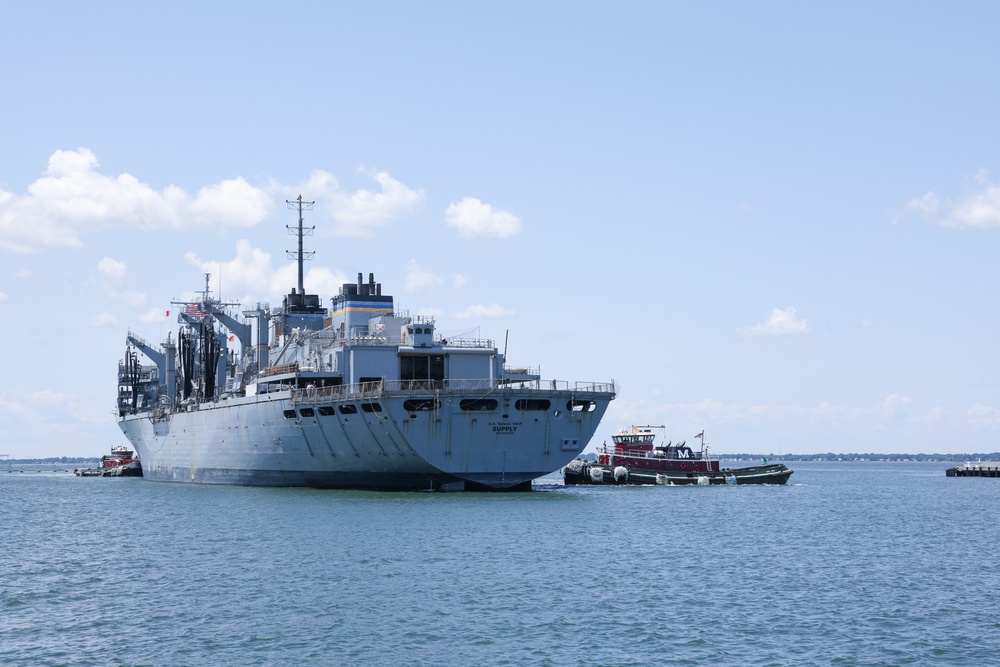 USNS Supply Returns to Naval Station Norfolk