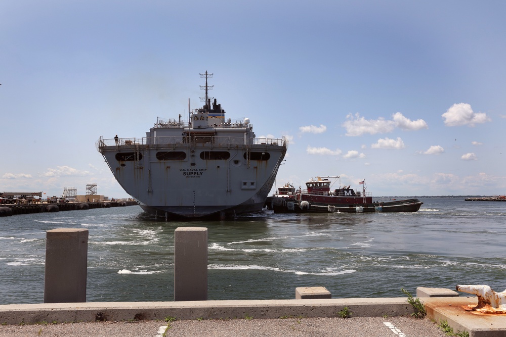 USNS Supply Returns to Naval Station Norfolk