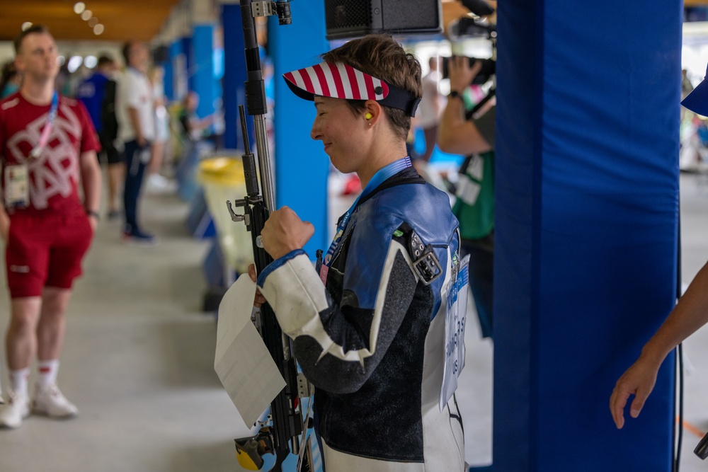 U.S. Army Sgt. Sagen Maddalena’s Women's 50m 3 position Rifle Qualifiers