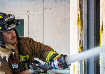 Wright-Patt Fire Department responds to fire on base.