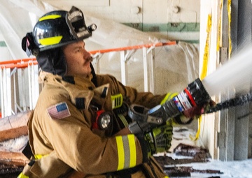 Wright-Patt Fire Department responds to fire on base.