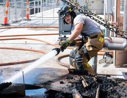 Wright-Patt Fire Department responds to fire on base. [Image 8 of 9]