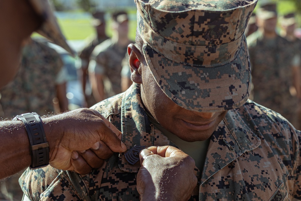 1st Sgt. Shawn Bowman's Promotion to Sergeant Major