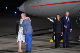 Americans released from Russian custody arrive at Joint Base Andrews