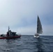 U.S. Coast Guard, good Samaritan rescue man overboard near Channel Islands, Calif.