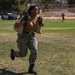 U.S. Navy competes in Sand Bag Relay