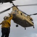 U.S. Army CH-47 Chinook and AH-64 Apache deck landing qualifications aboard USS Somerset