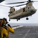 U.S. Army CH-47 Chinook and AH-64 Apache deck landing qualifications aboard USS Somerset