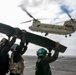 U.S. Army CH-47 Chinook and AH-64 Apache deck landing qualifications aboard USS Somerset