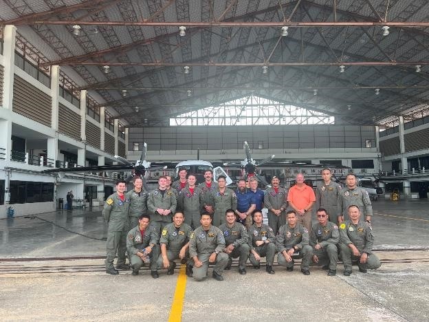 PATTAYA, Thailand, (July 23, 2024) Sailors assigned to Patrol Squadron (VP) 10 meet with the Royal Thai Navy Air Division 102 and 104 Squadrons and view the Dornier Do-228 Next Generation aircraft during CARAT Thailand, July 23, 2024.