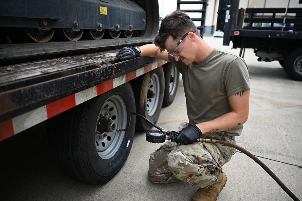 Photo of 116th Air Control Wing Airmen Preparing for Hurricane Debby