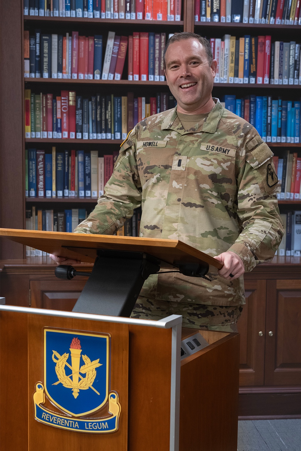 Photo By Billie Suttles | 224th Officer Basic Course student 1st Lt. Dowlin Howell pictured at The Judge Advocate General's Legal Center and School.