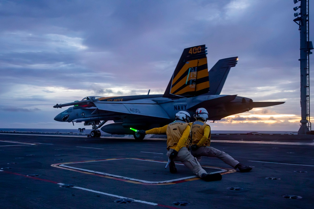 Abraham Lincoln conducts flight operations