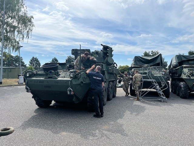 5th Battalion, 4th Air Defense Artillery Regiment with Ansbach Fire and Rescue Department.