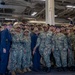 USS Tripoli Piping Ashore