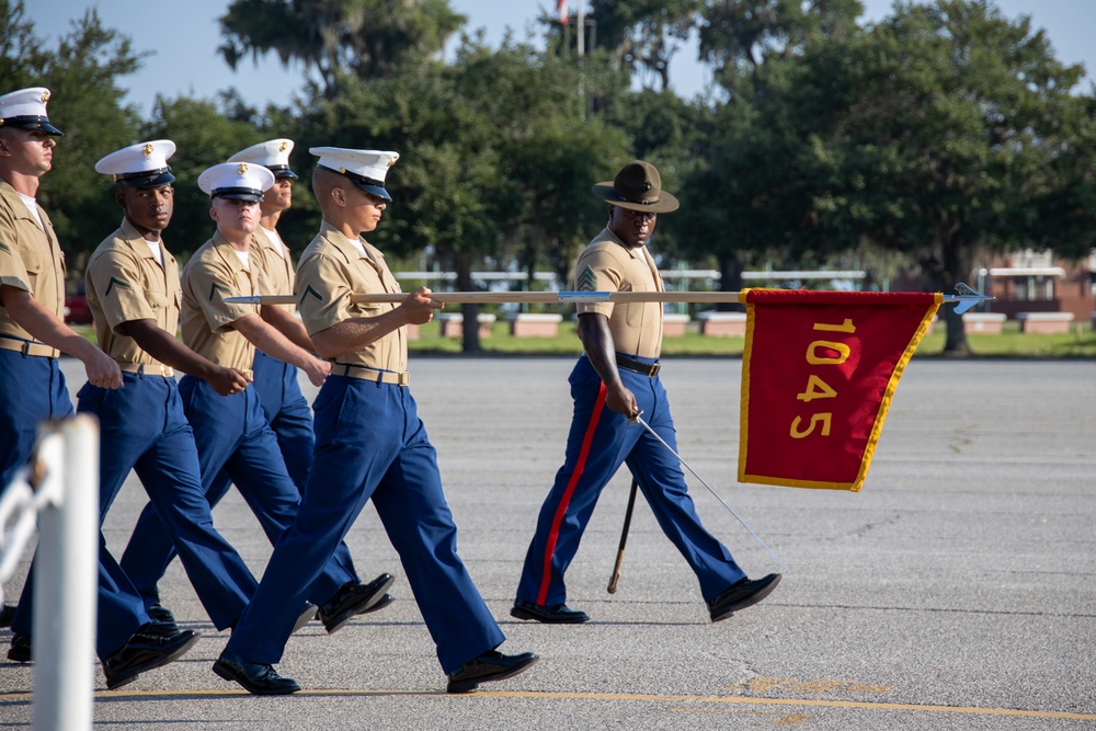 Jennings native graduates as the honor graduate for platoon 1045, Charlie Company, Marine Corps Recruit Depot Parris Island