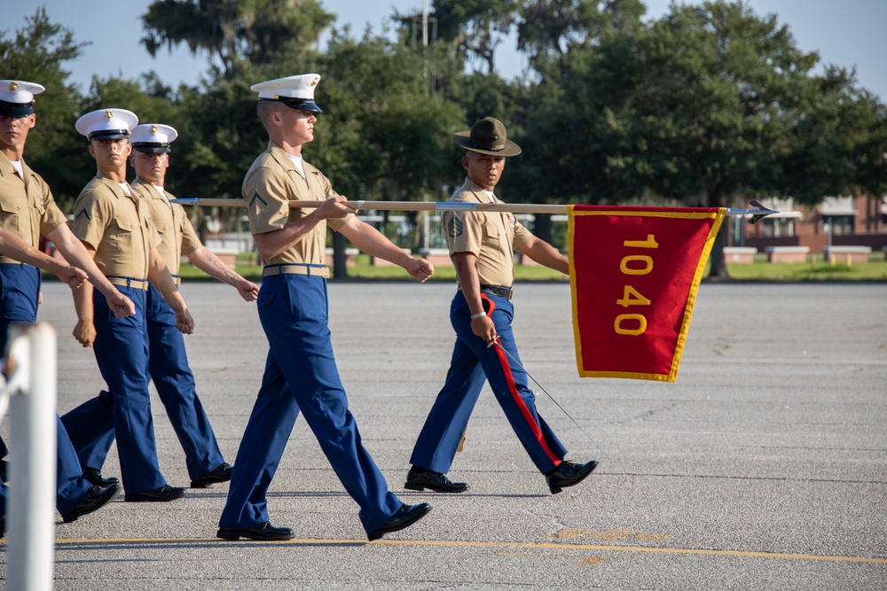 Pensacola native graduates as the honor graduate for platoon 1040, Charlie Company, Marine Corps Recruit Depot Parris Island