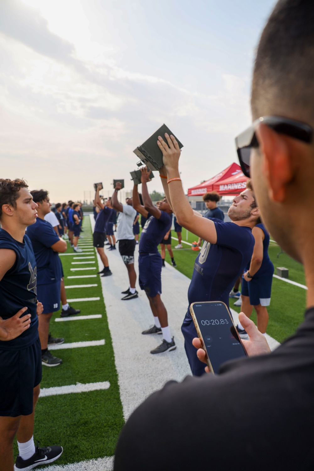 RS Riverside Marines conduct CFT at Los Osos High School