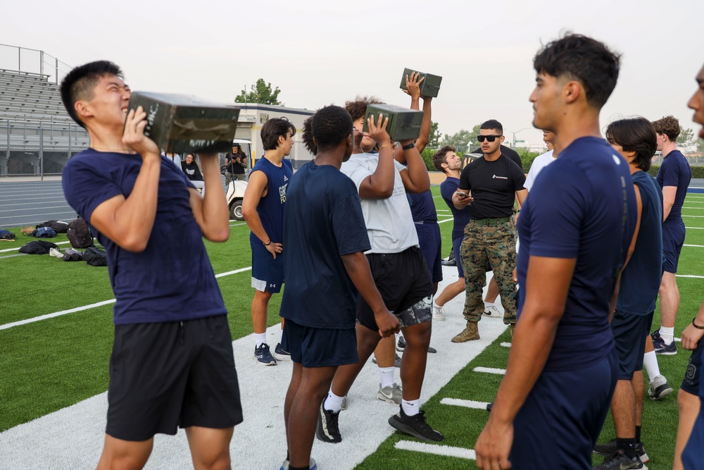 RS Riverside Marines conduct CFT at Los Osos High School