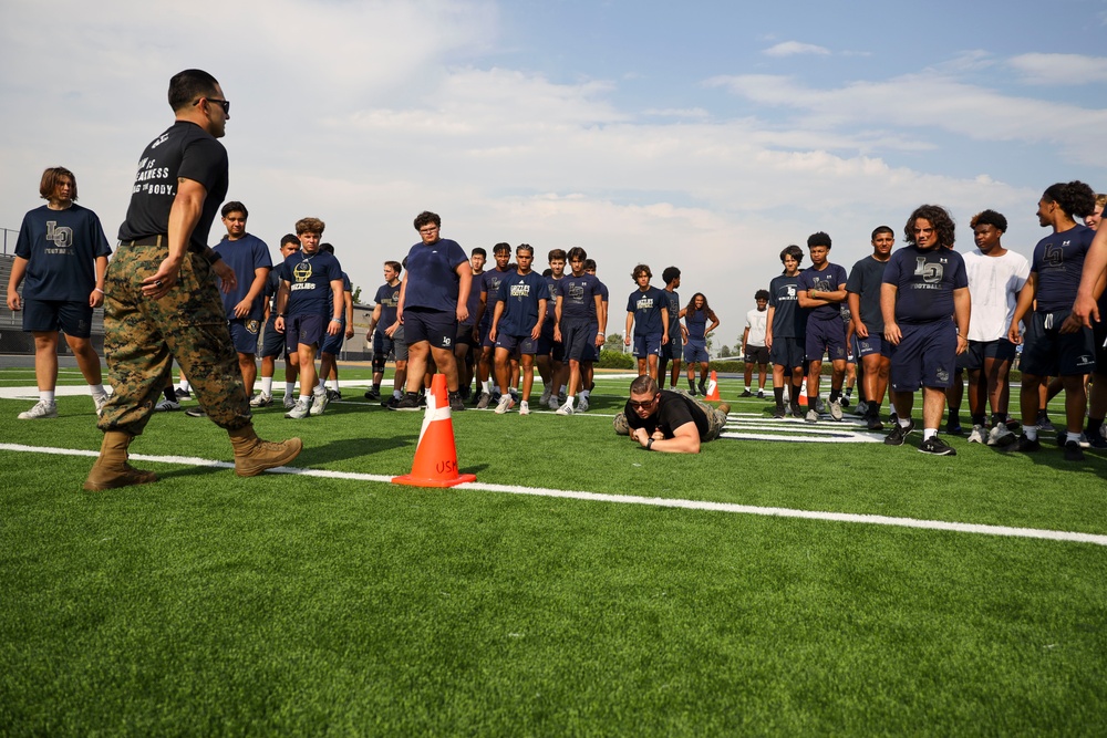 RS Riverside Marines conduct CFT at Los Osos High School