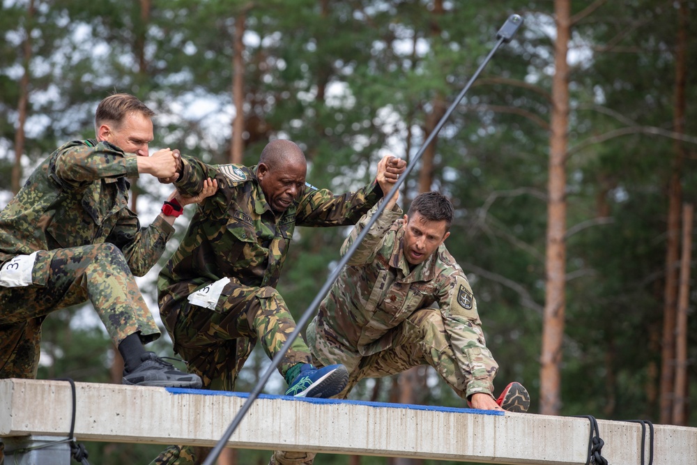 Maj. Sterling Broadhead assists international teammate